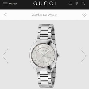 Silver Gucci Watch for Women